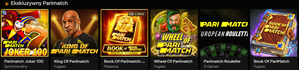 Ekskluzywny Sloty Parimatch
